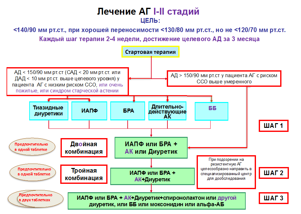 алгоритм лечения гипертонической болезни, гипертоническая болезнь 2 стадии схема лечения, схема лечения гипертонической болезни 3 степени, терапия гипертонической болезни схема